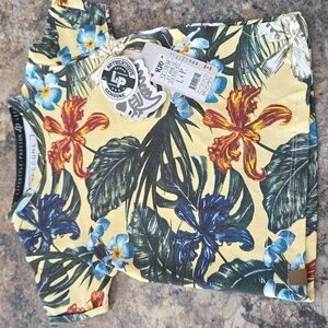 Size 12-18 Months Tropical Yellow Kids Short Sleeve Tee
